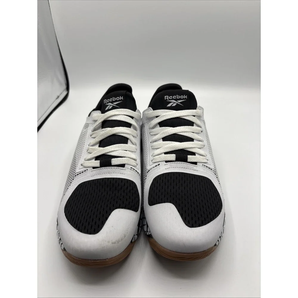 Reebok Flashfilm Training shoes Women's Size 10/Mens Size 8.5 White Black - Picture 2 of 5
